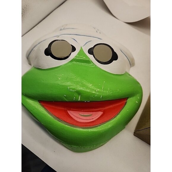 Vintage 1984 Jim Henson's Muppet Babies BABY KERMIT Ben Cooper Costume & Mask - Picture 4 of 8